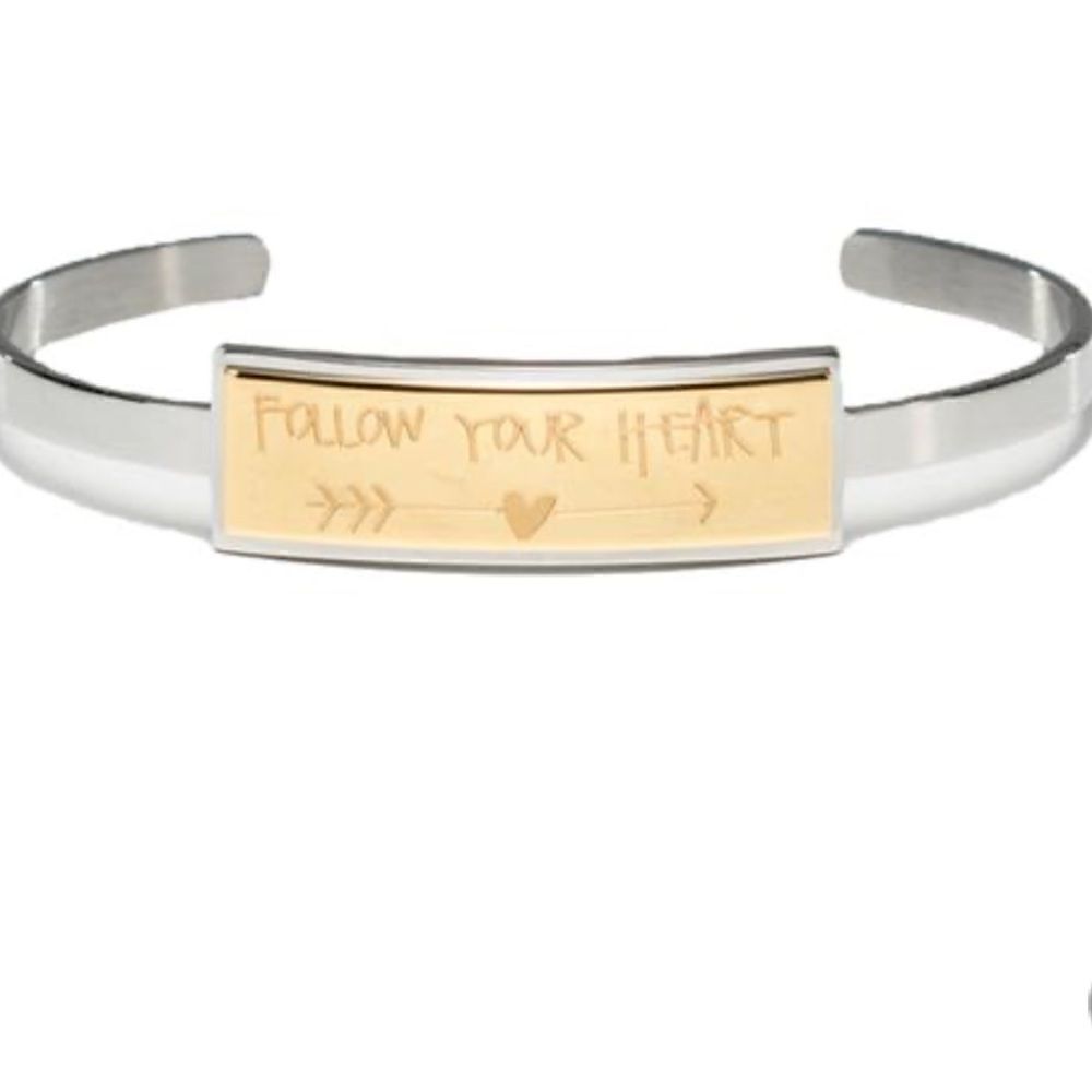 FOLLOW YOUR Heart - Gold Plated